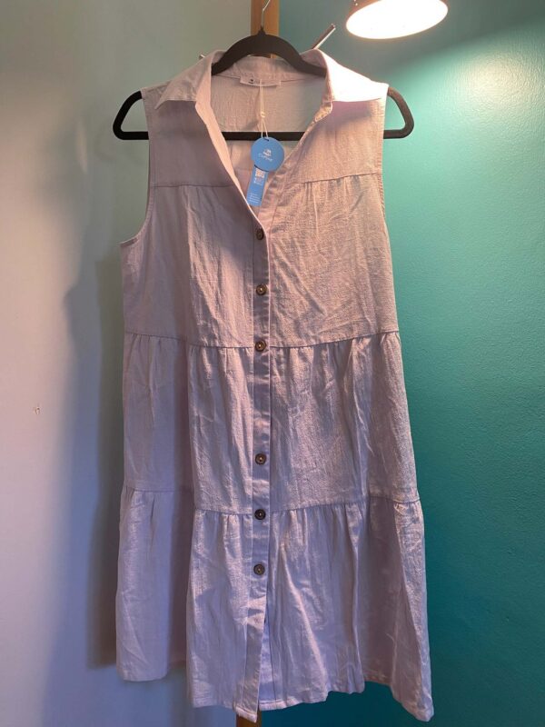 Cupshe Sleeveless Button Down Dress | Size L - Image 2