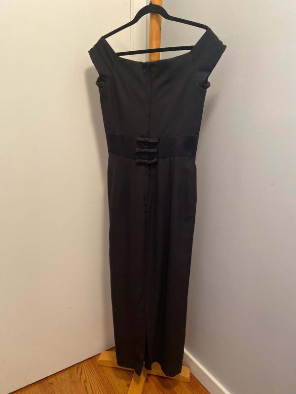 Jim Hjelm Occasions Black Floor Length Gown | Size 14 - Image 6