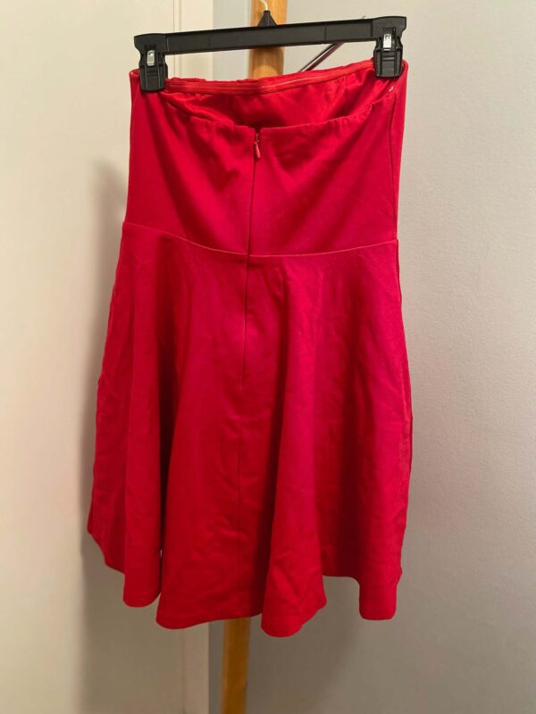 Lulus Strapless Red Mini Dress | Size M - Image 3