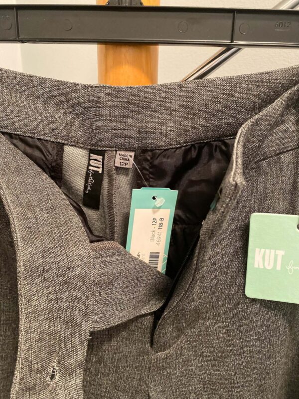 Kut From the Kloth Black Marble Trousers | Size 12P - Image 4