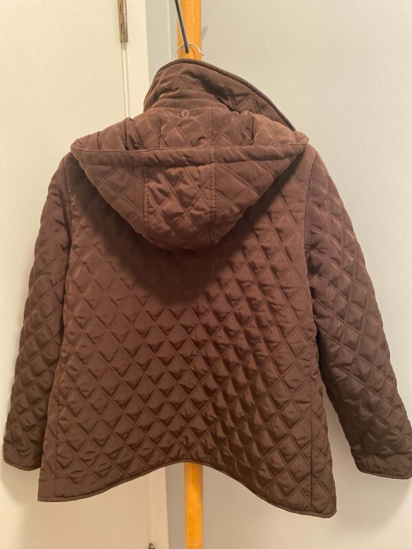 Gallery Petite Brown Quilted Coat | Size PL - Image 2