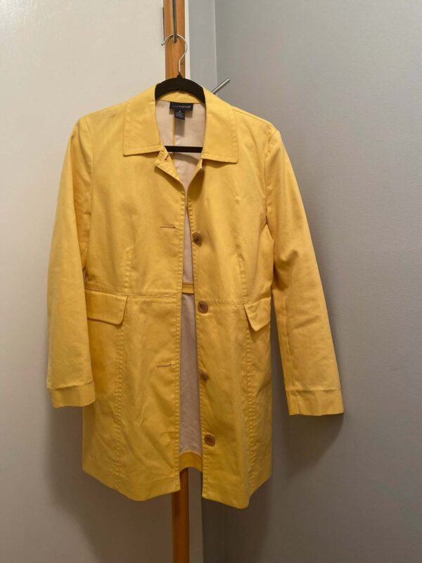 Ann Taylor Yellow Outerwear Coat