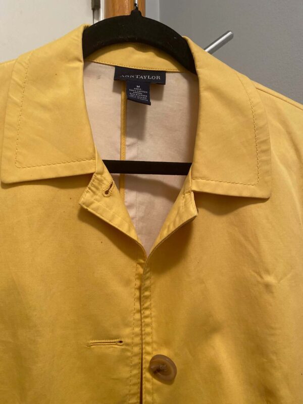 Ann Taylor Yellow Outerwear Coat - Image 2