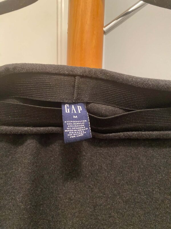 Gray Elastic-Waist, Calf Length Pencil Skirt by Gap Size Medium - Image 3