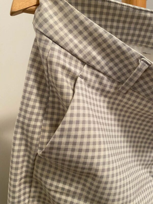 Liverpool Jeans Company Gray and White Check Stretch Pants - Image 4