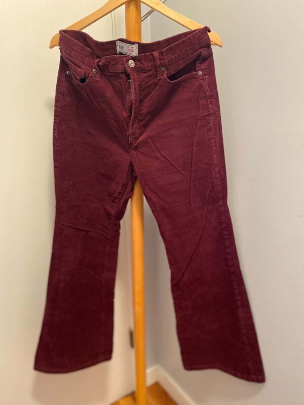 Gap Burgundy Corduroy Pants Size 14