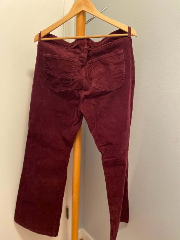 Gap Burgundy Corduroy Pants Size 14 - Image 3