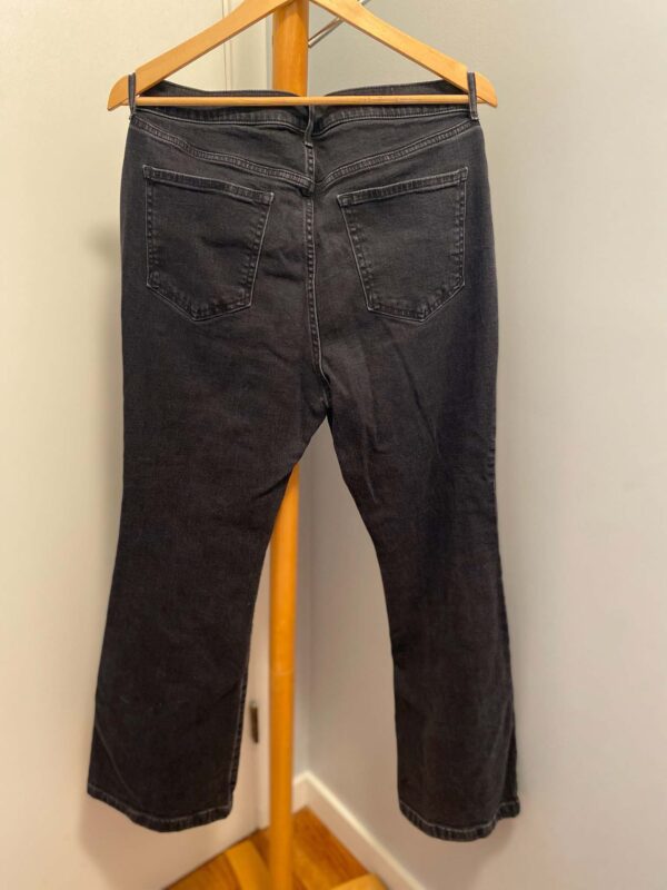 Gap High-Rise Flare Black Jeans Size 14 S - Image 3