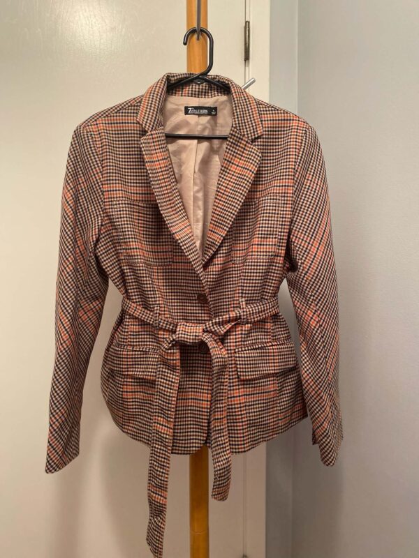 New York and Company 7th Avenue Suiting Collection Plaid Blazer Size XL