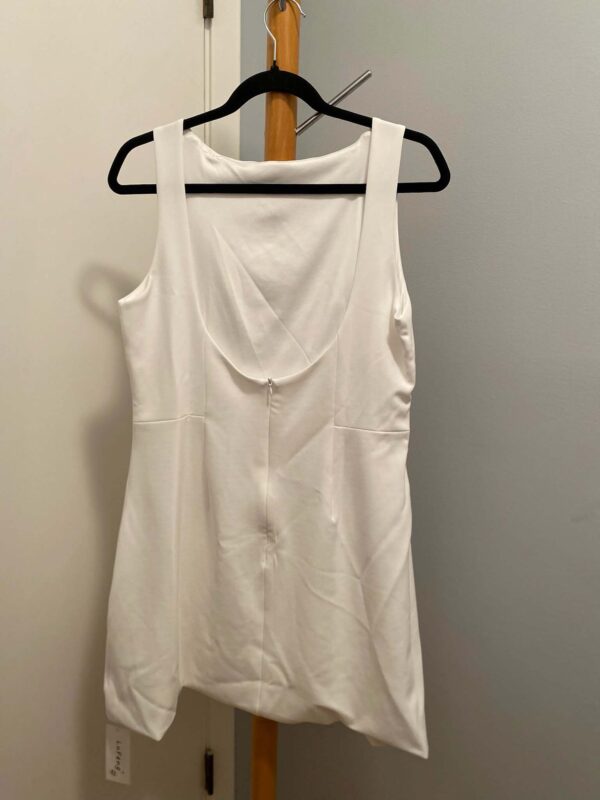 White Boat Neck Sleeveless Dress Size XL - Image 2