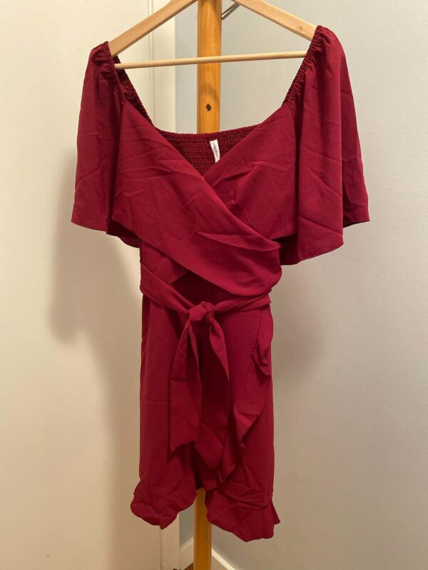 DOKOTOO Burgundy Dress Size XL - Image 4