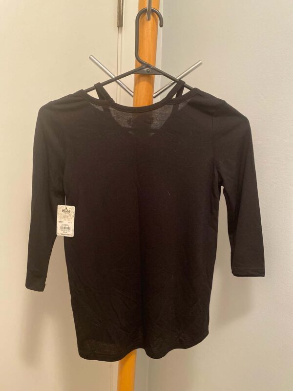 Lot of 2 Long Sleeve Black Tops for Youth Size 10/12 - Image 5